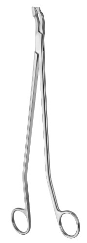 M.D. Anderson Hysterectomy Clamps, Long Slender Atraumatic Jaws W/ Longitudinal Serrations, Curved, 11" (28.0 Cm)